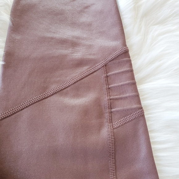 NWOT Athleta Brown Shimmer Inclination Leggings - Picture 6 of 8